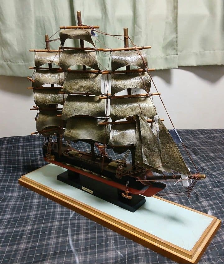 THE BONHOMME RICHARD 帆船 模型 ガラスケース付き