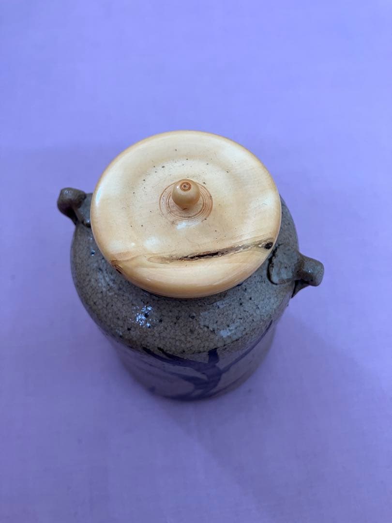 茶入　絵唐津