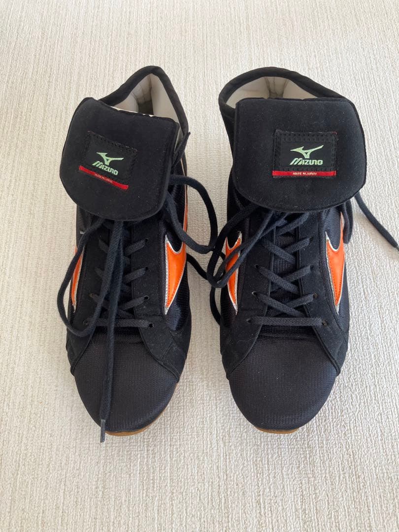 Mizuno ボクシングシューズ 黒/オレンジ
