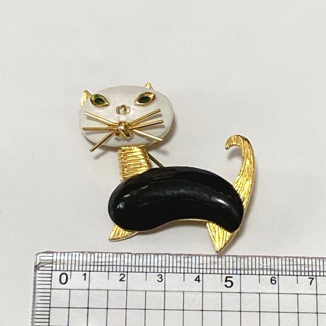 50’s アールデコ 猫ちゃん ブローチ