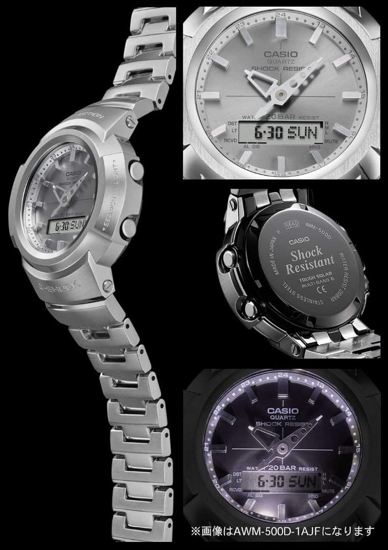 CASIO G-SHOCK Gショック AWM-500D-1A8JF 日本製