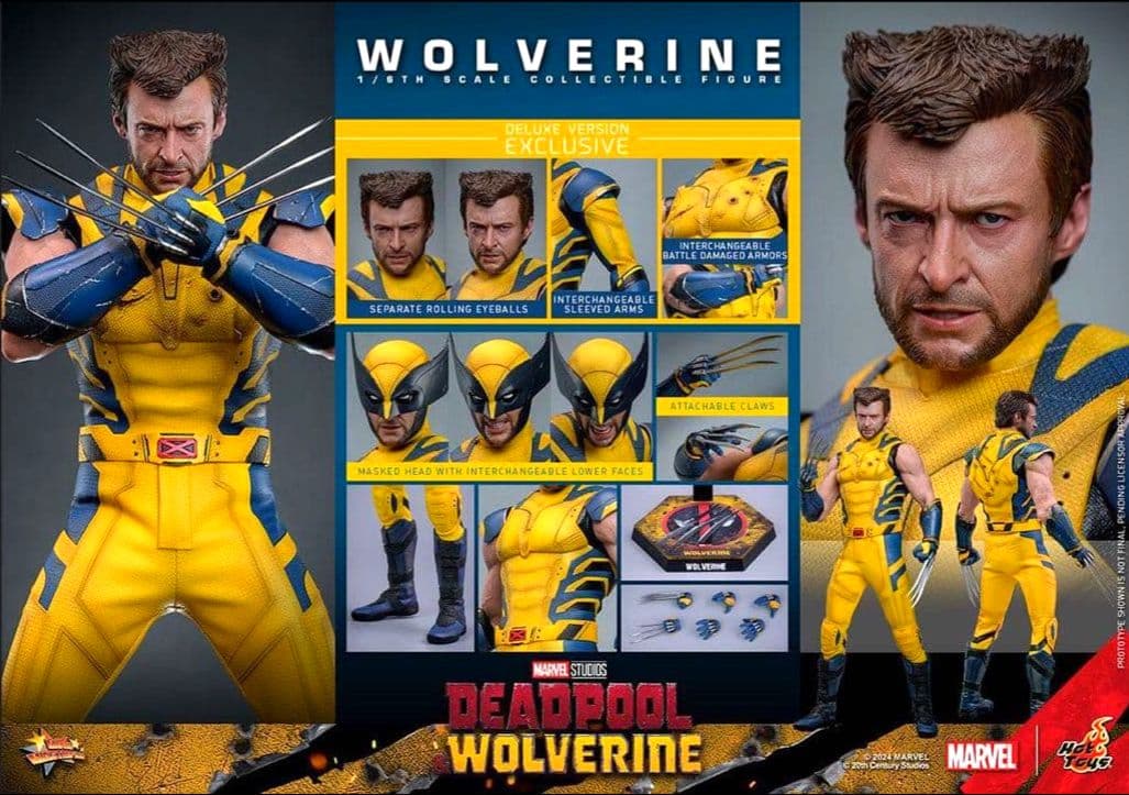 ホットトイズ デッドプール ウルヴァリン ボーナスアクセサリー付き フィギュア