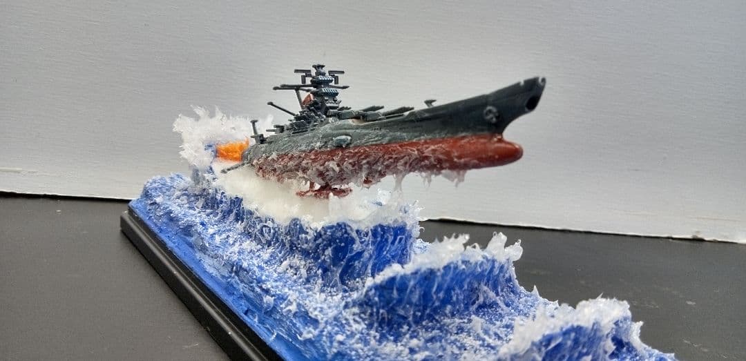バンダイ.メカコレシリーズ.宇宙戦艦ヤマト2202ジオラマ完成品