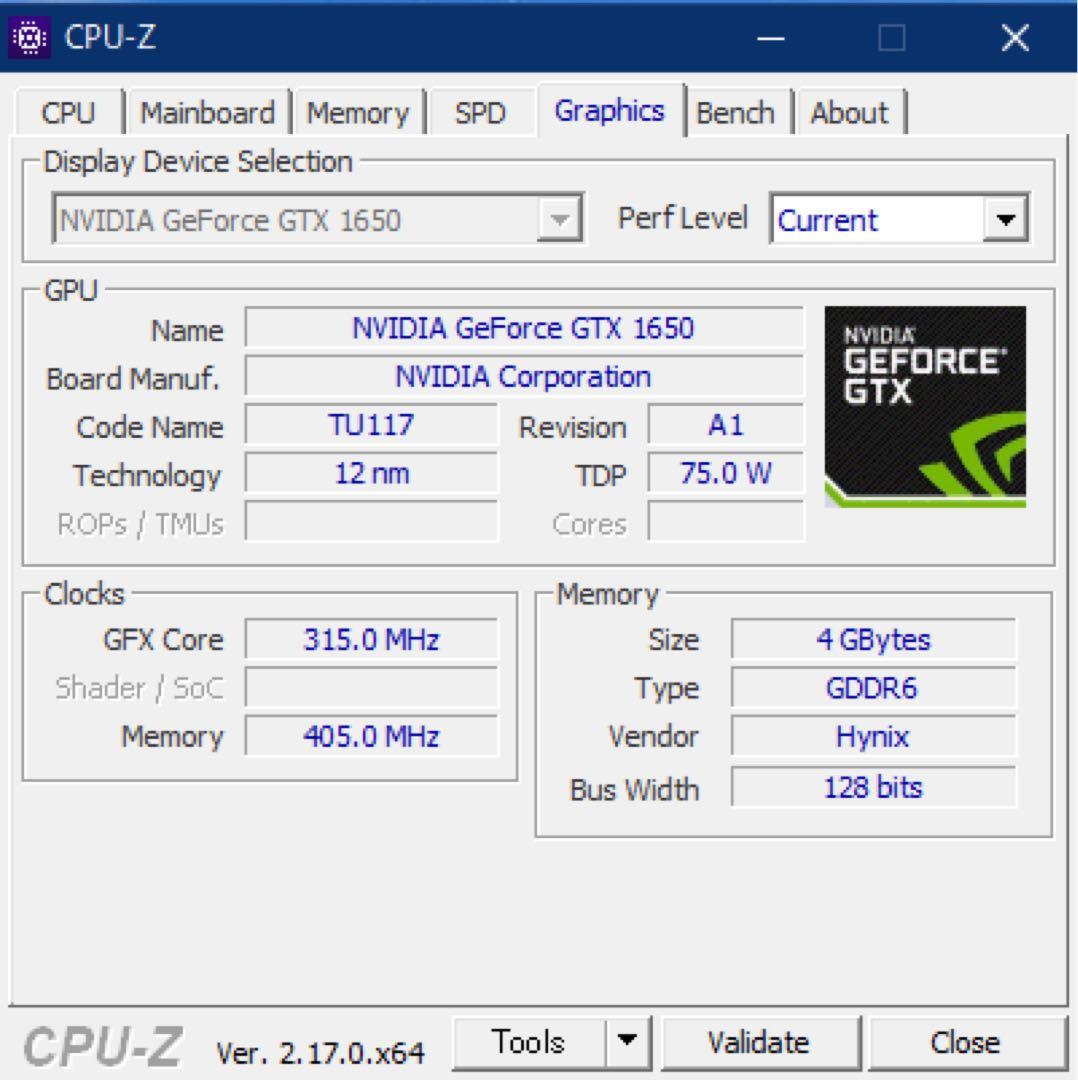 [中古] GeForce GTX 1650 グラフィックボード