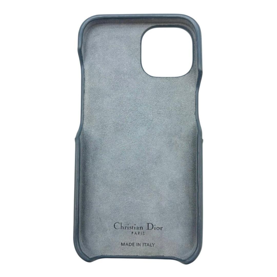 美品 Dior ディオール iPhoneケース 13pro カナージュ　グレー系