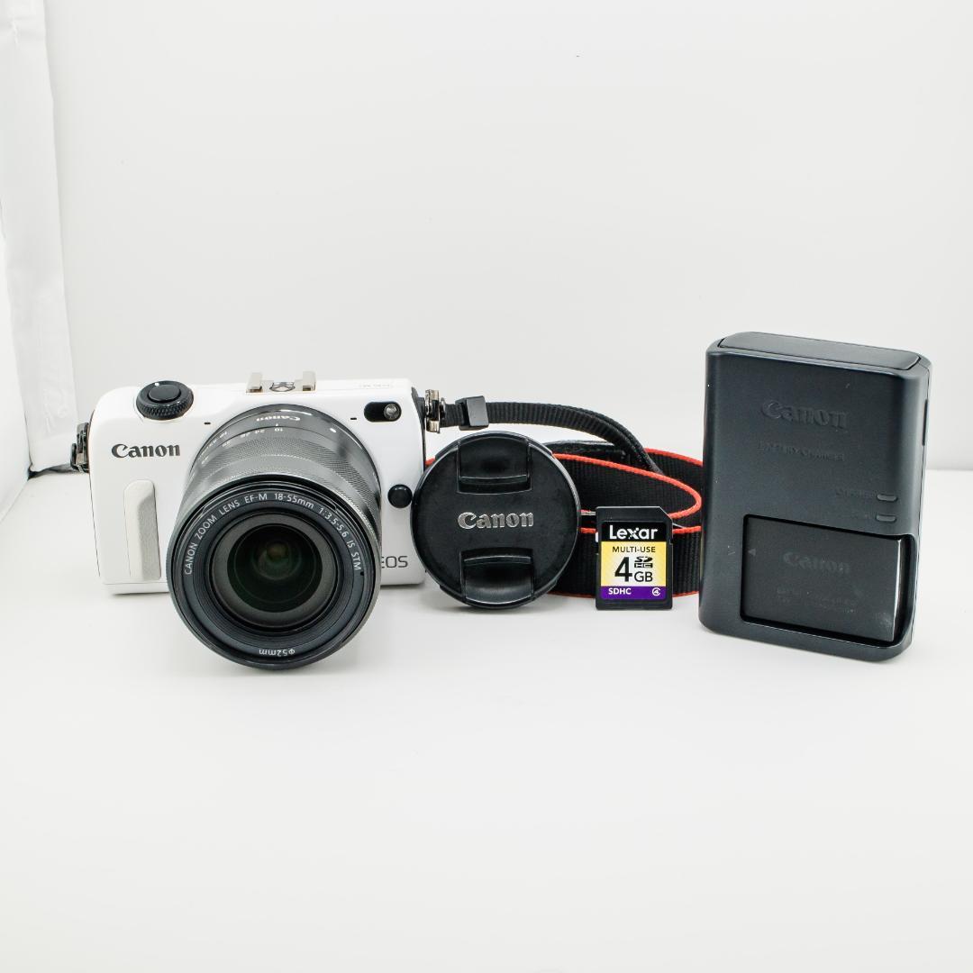 初心者スタートセット Canon EOS M2+標準ズームレンズwi-fi対応
