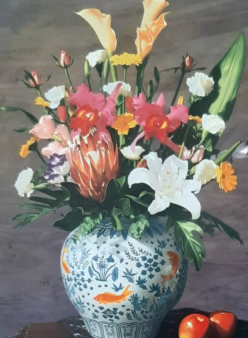 清水悦男、「秋色譜」、希少画集の額装画、四季、風景、人気作品