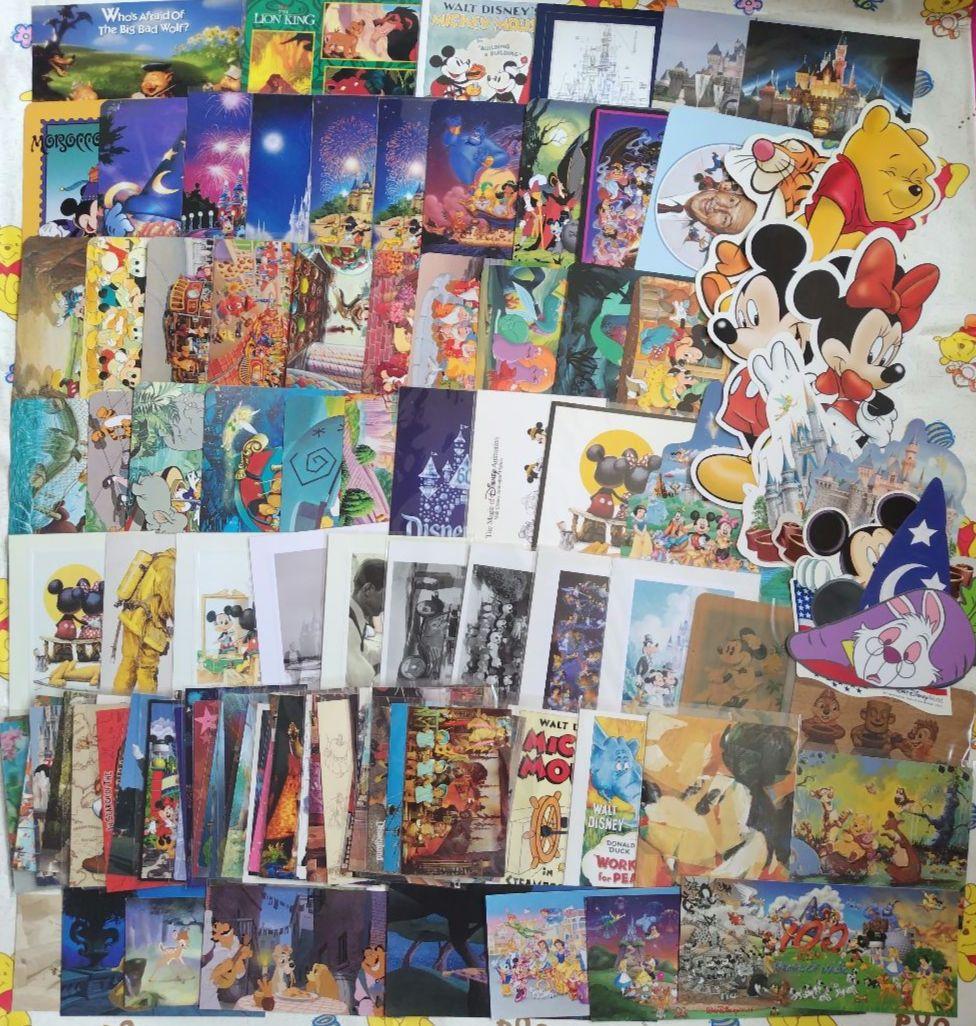 海外ディズニーポストカードまとめ売り　大量100枚以上