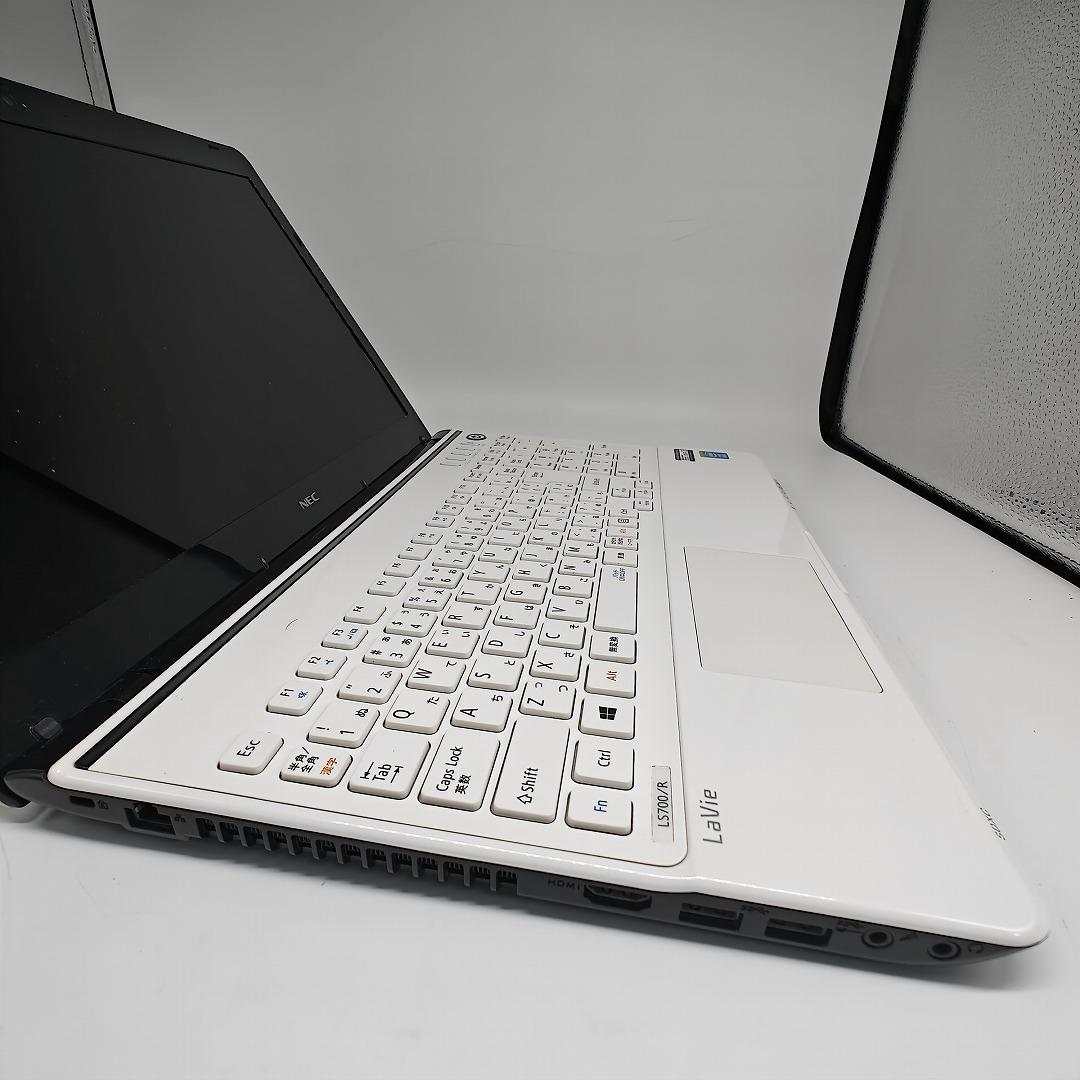 【NEC】LS700 高性能i7 SSD256GB 8GB ホワイトノートPC