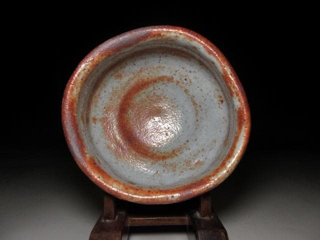 川喜田半泥子 絵志野 茶碗【こま鳥】／共箱