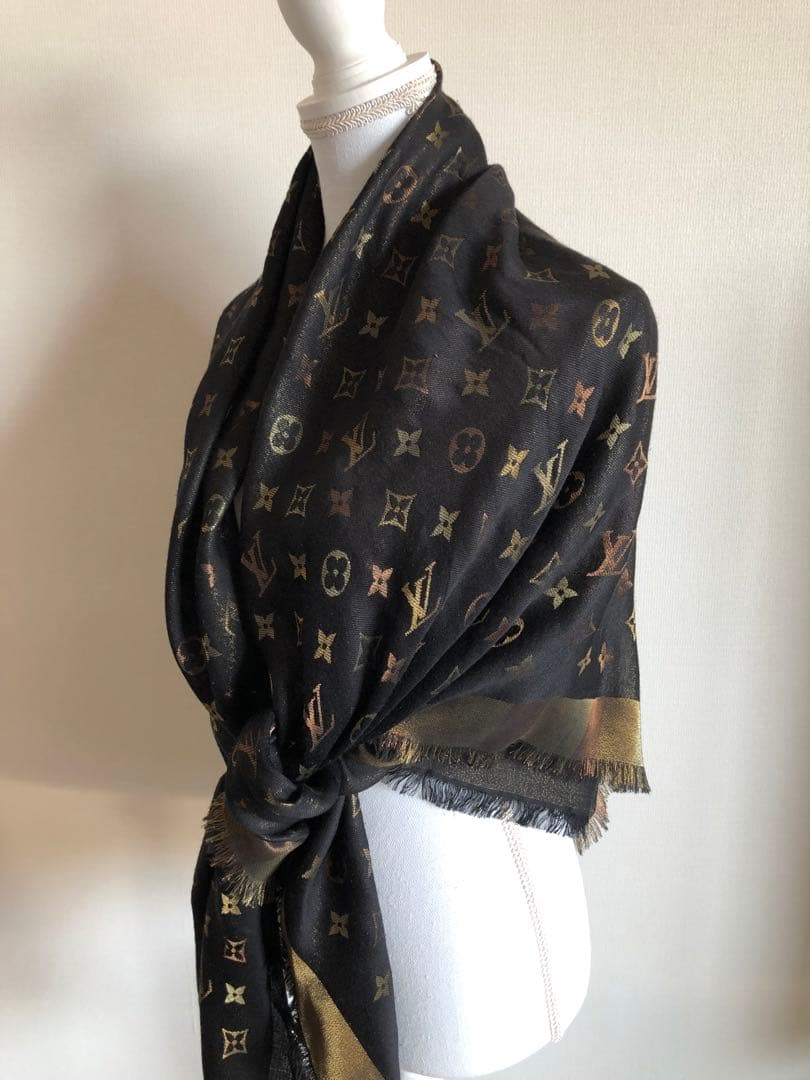 ルイヴィトン M71548 シルク ソーシャイン ストール ショール