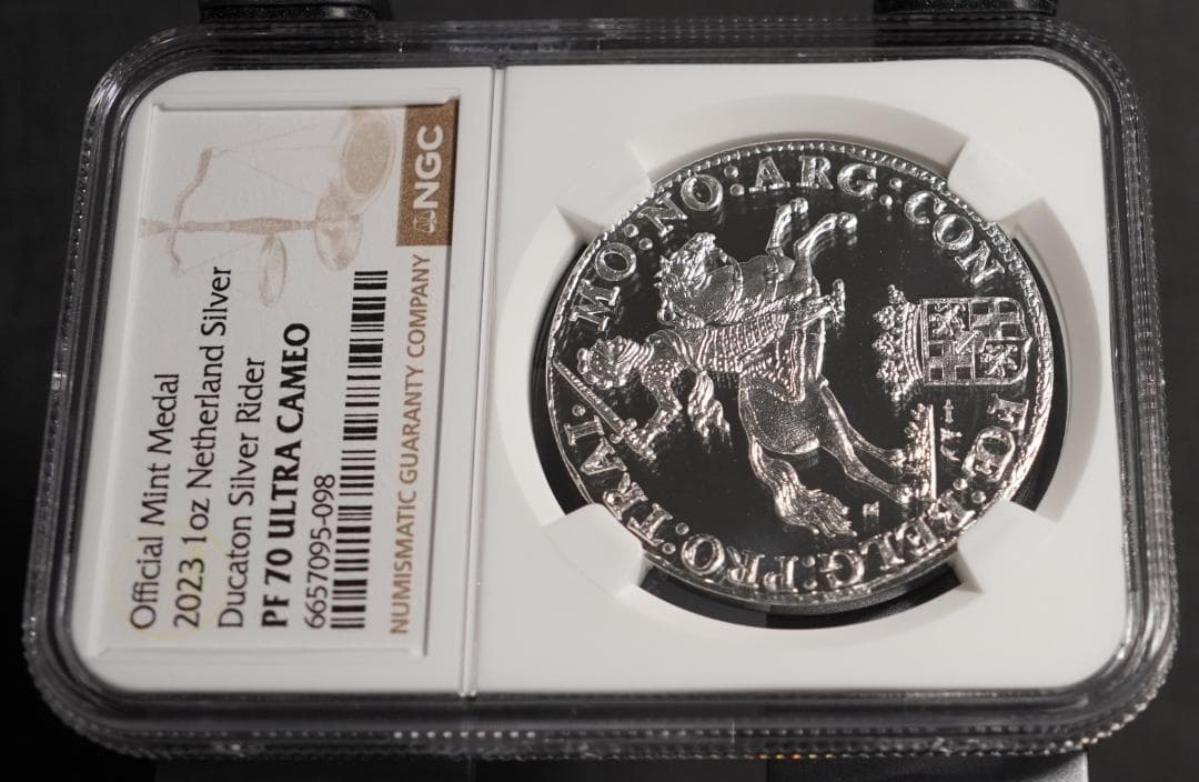 2023年 デュカトン ライダー NGC PF70UC 馬上の騎士 オランダ