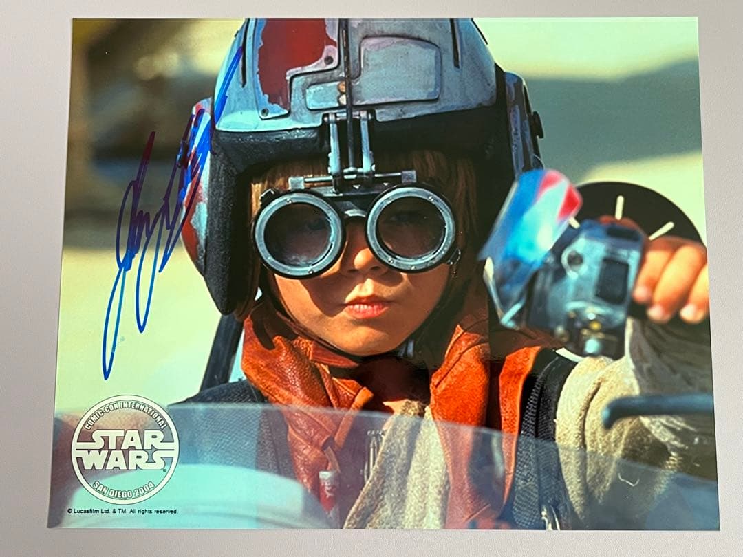 スターウォーズ　直筆サイン　アナキン・スカイウォーカー　ジェイク・ロイド氏