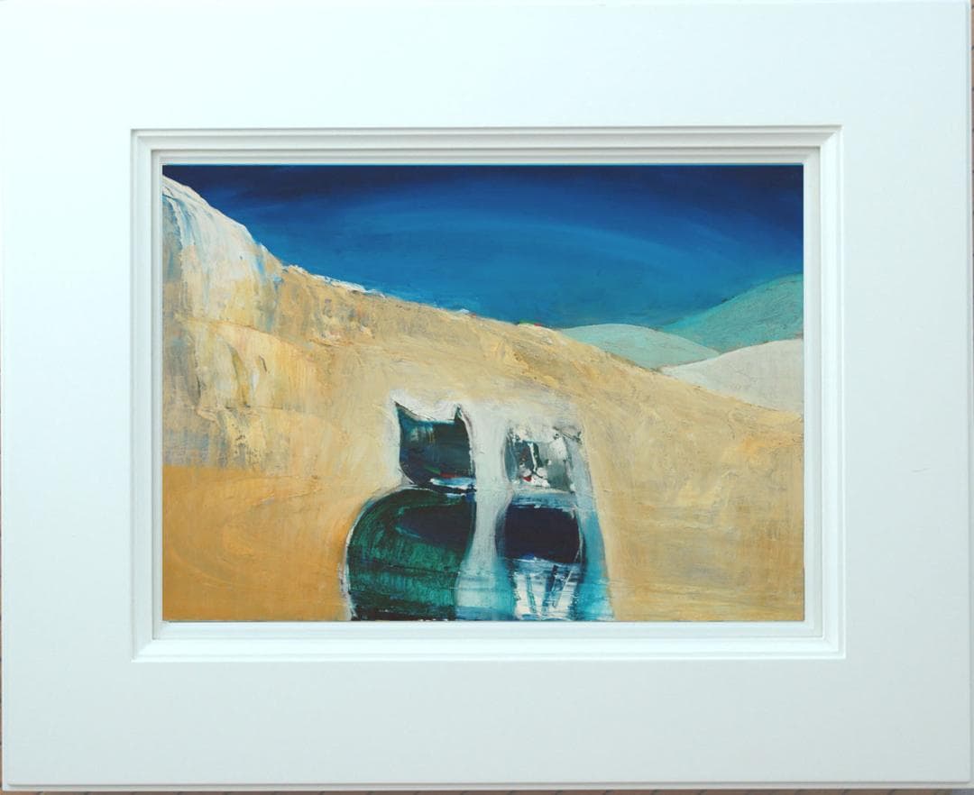 油絵 菅家令子 絵 絵画 インテリア 額付(黒) F6-071019 猫たち