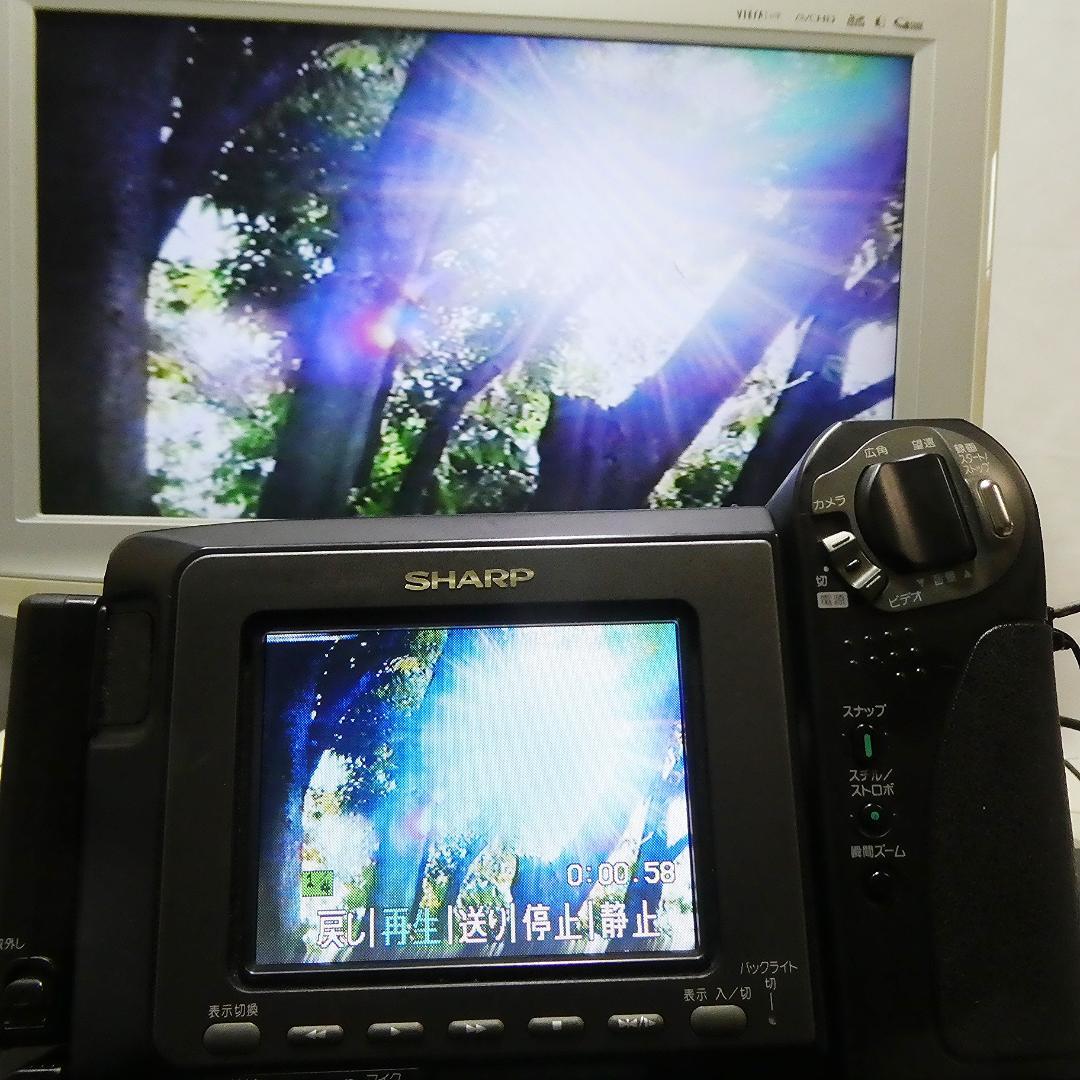 動動作良好 ビデオHi8 シャープ VL-HL50 8ミリビデオカメラDVD化に