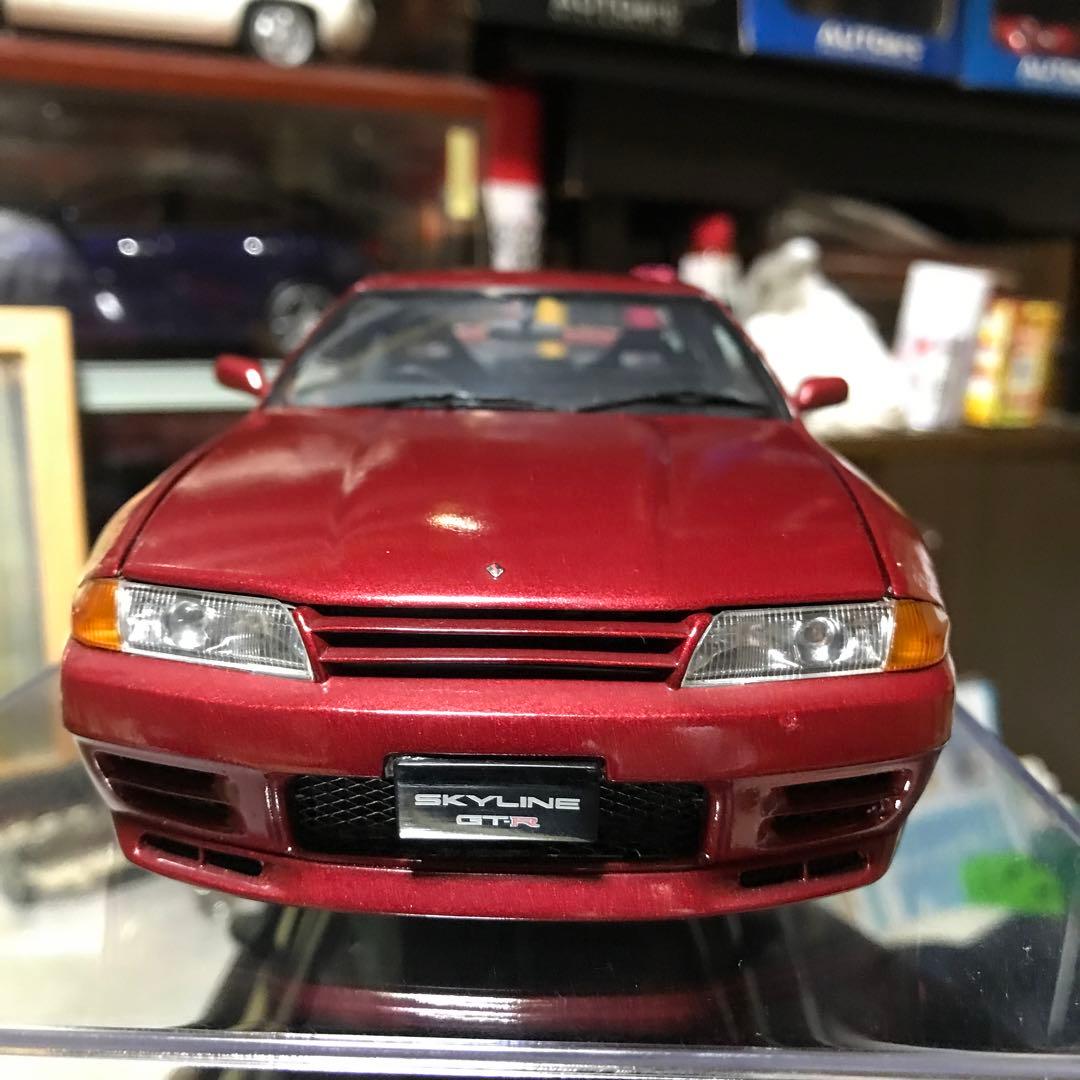 1/18京商製スカイライン GTR ミニカー 赤カスタム