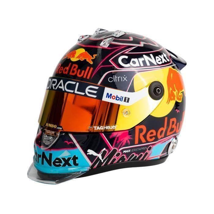 フェルスタッペン1/2ヘルメット 2022マイアミ verstappen