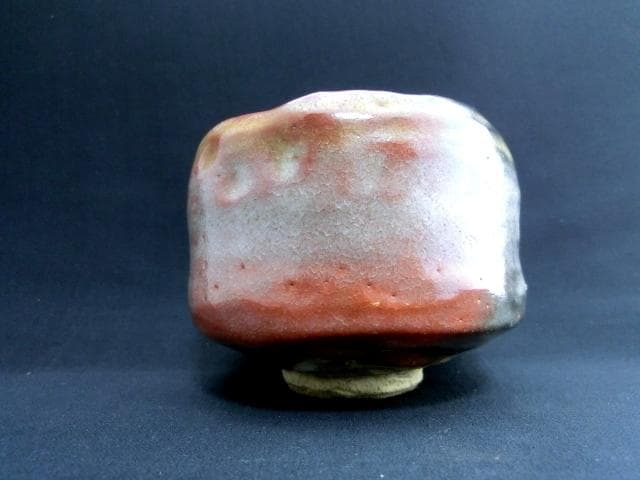 茶碗■古い赤楽茶碗 京焼き 合せ箱 直し有り お茶道具 古美術 時代物 骨董品■