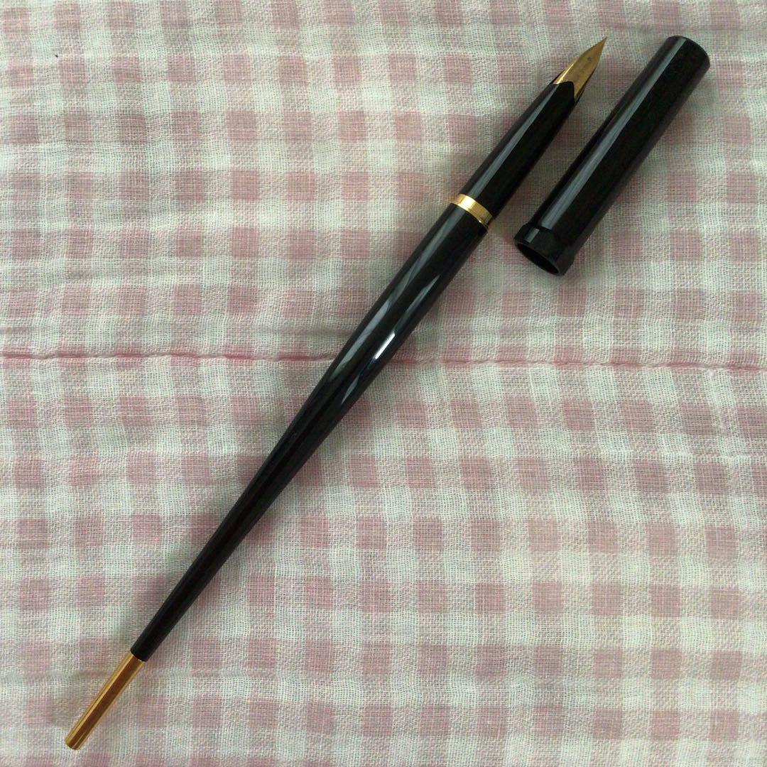 パイロット 14K 14金 万年筆 デスクペン EF 黒 廃盤