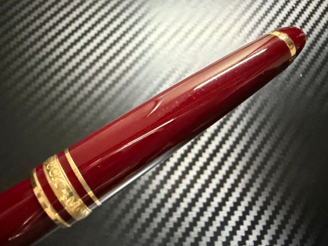未使用に近い モンブラン 144 ボルドー 中白 F 細字 万年筆