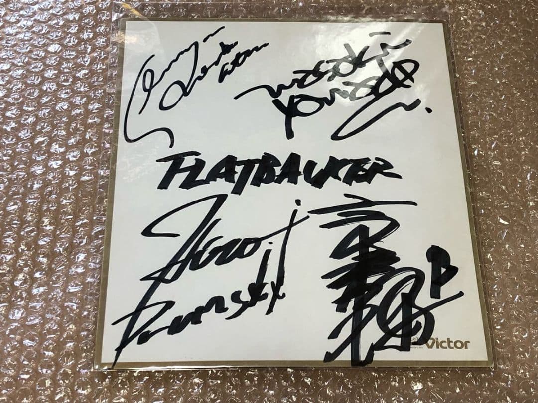 FLATBACKER 直筆サイン色紙 (フラットバッカー ジャパメタ E・Z・O