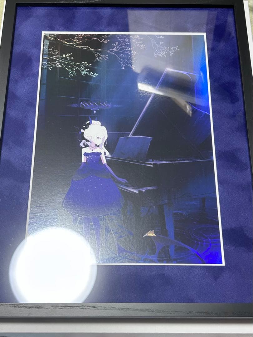 ブルーアーカイブ　額装イラスト　陽ひらく彼女たちの小夜曲　空崎　ヒナ　ドレス