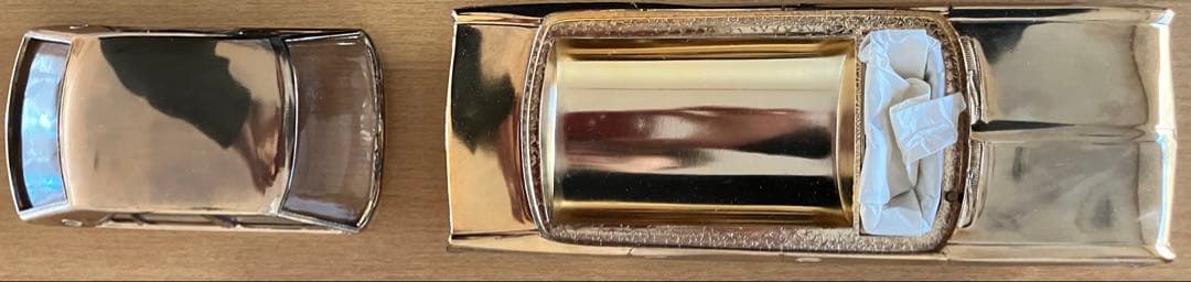 シガレットケース「ニッサン ローレル」オルゴール付 ・箱付 ガメラ ブタケツ