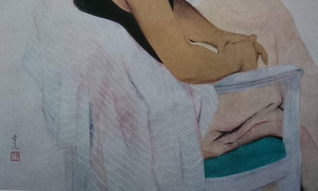 北田 克己、初夏、厳選、希少画集画、新品高級額 額装付、きただ かつみ