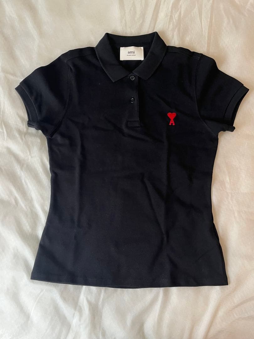 【新品】アミパリス　Amiparis　ポロシャツ　Tシャツ　黒 Mサイズ