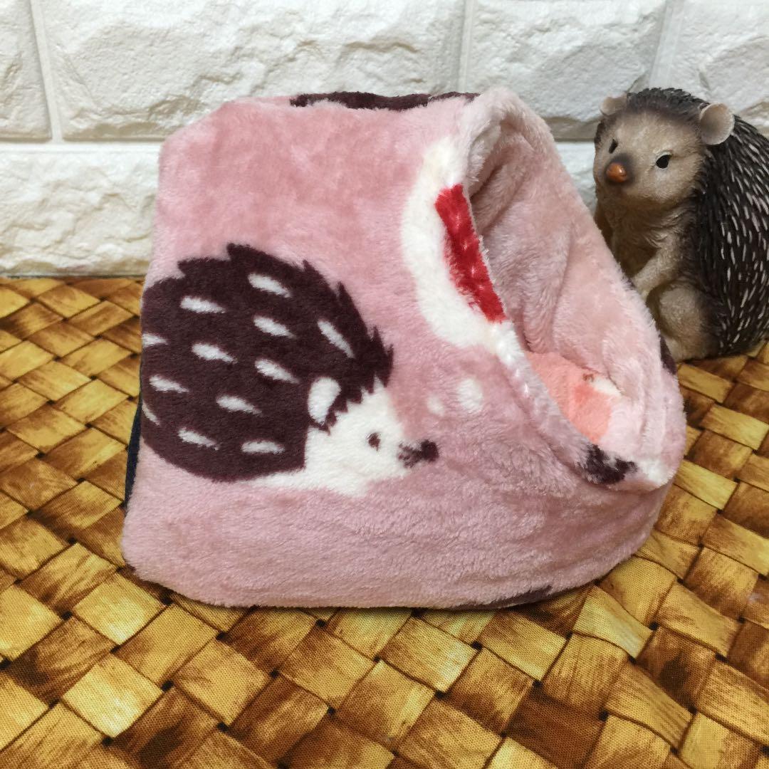 ハリネズミ寝袋 リンゴピンク