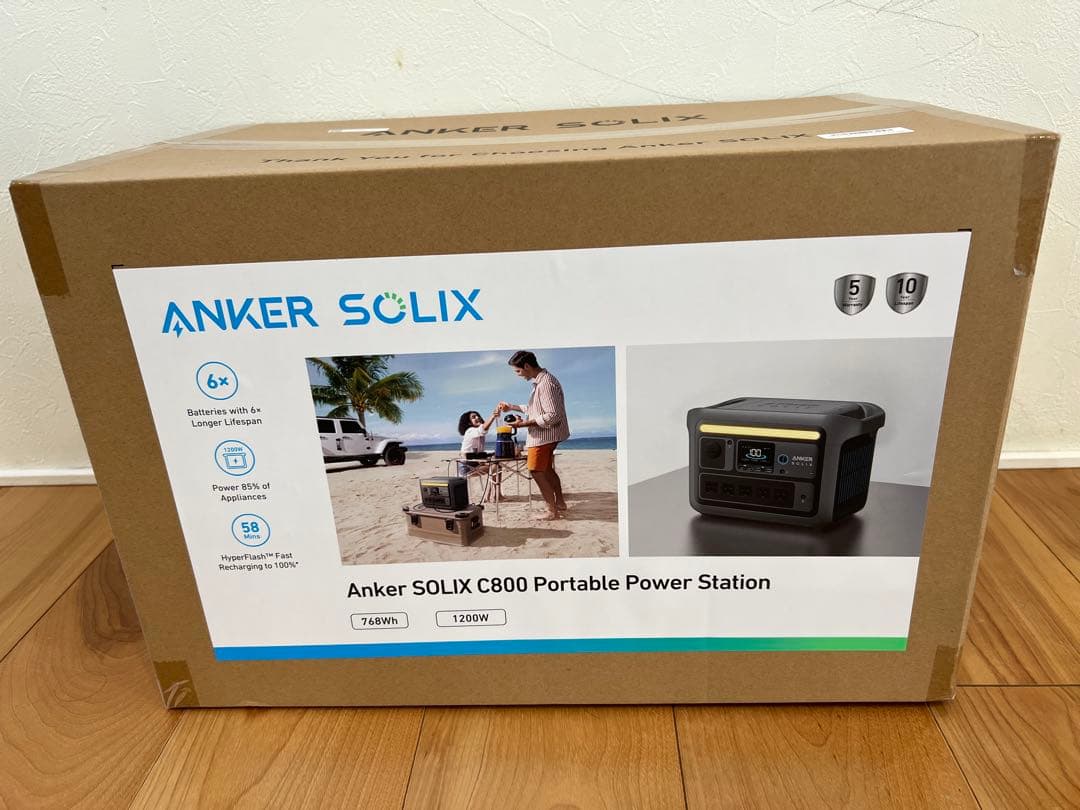期間限定セール‼️【新品・未開封】ANKER SOLIX C800 ポータブル電源