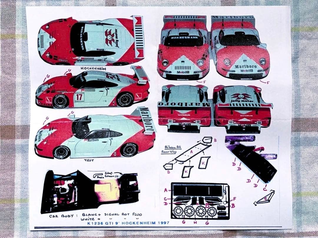 当時モノ プロバンス 1/43 マールボロ・ポルシェ911 GT1 1997