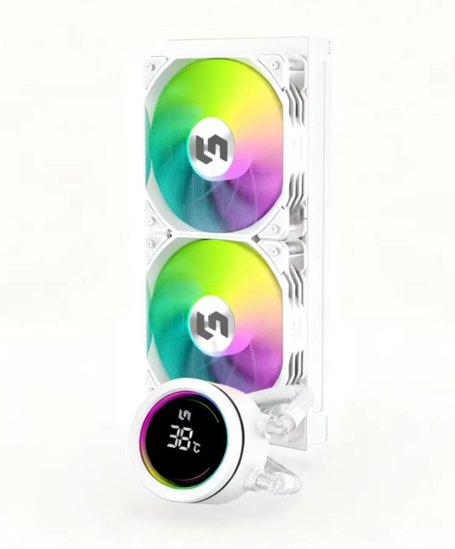 RGB　CPU水冷クーラー 240mm ホワイト