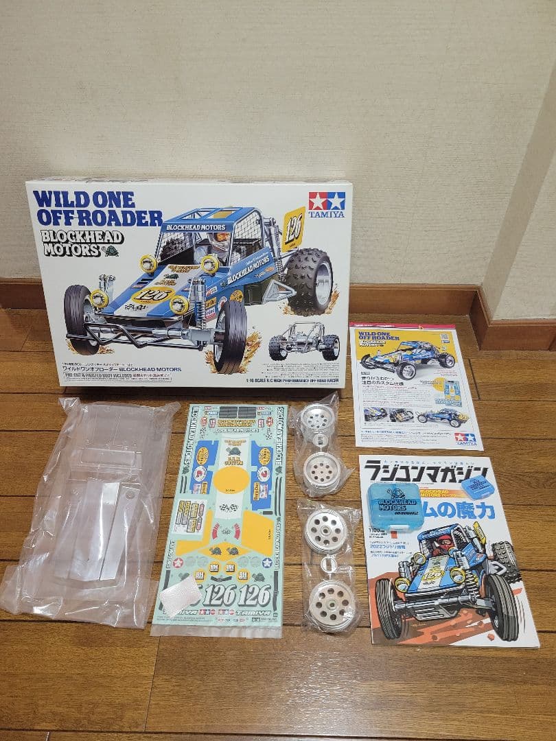 タミヤ ワイルドワンオフローダー BLOCKHEAD MOTORS