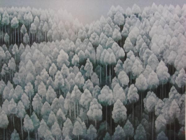 東山魁夷、初雪、限定、大判額装画版、版上落款入、新品額・オーダーマット額装