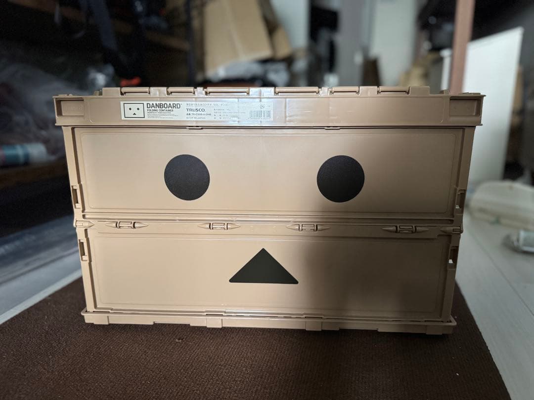 【HaY】トラスコ ベージュ 折りたたみコンテナ 50L 6個セット