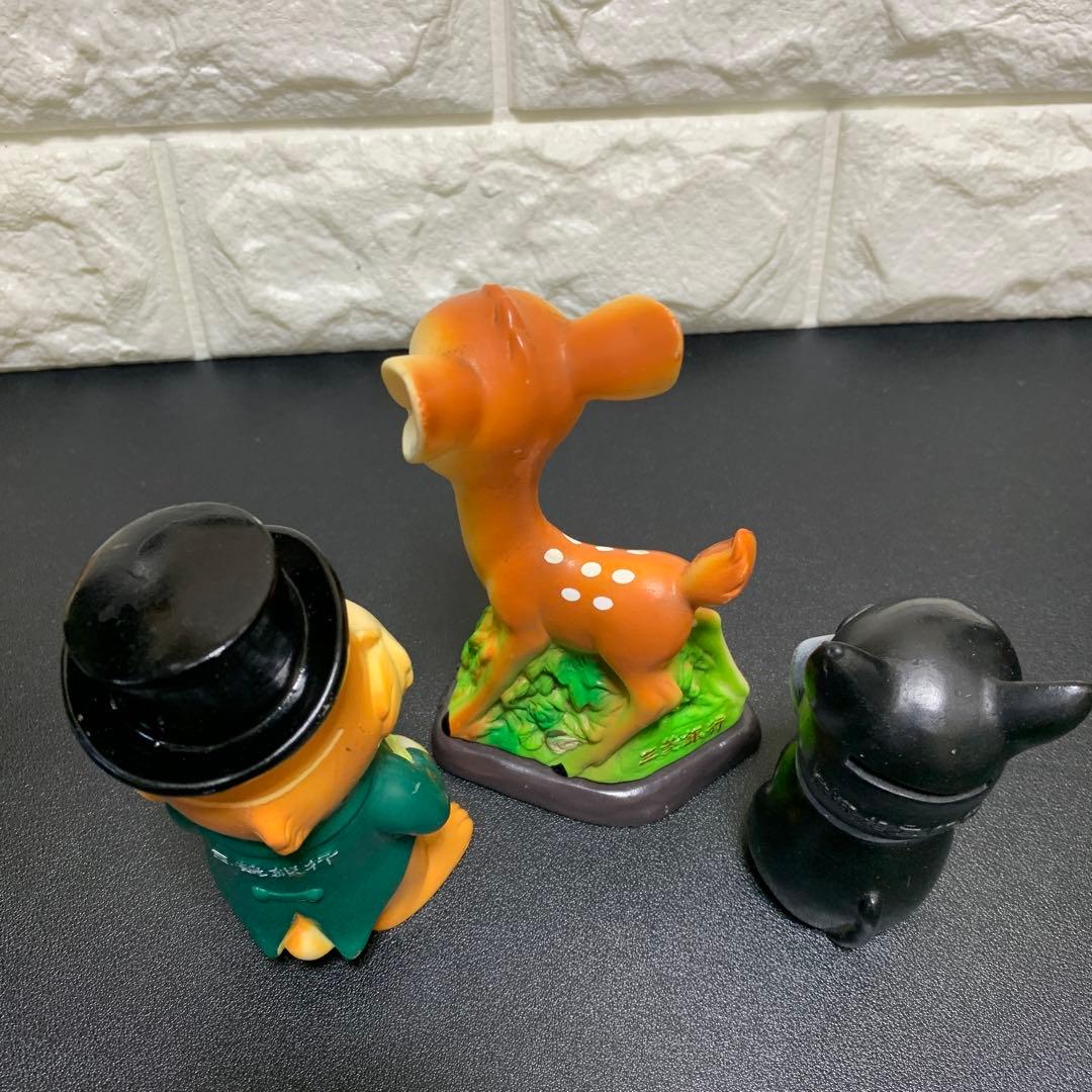 銀行 ソフビ貯金箱 ノベルティ 当時物　まとめ15個