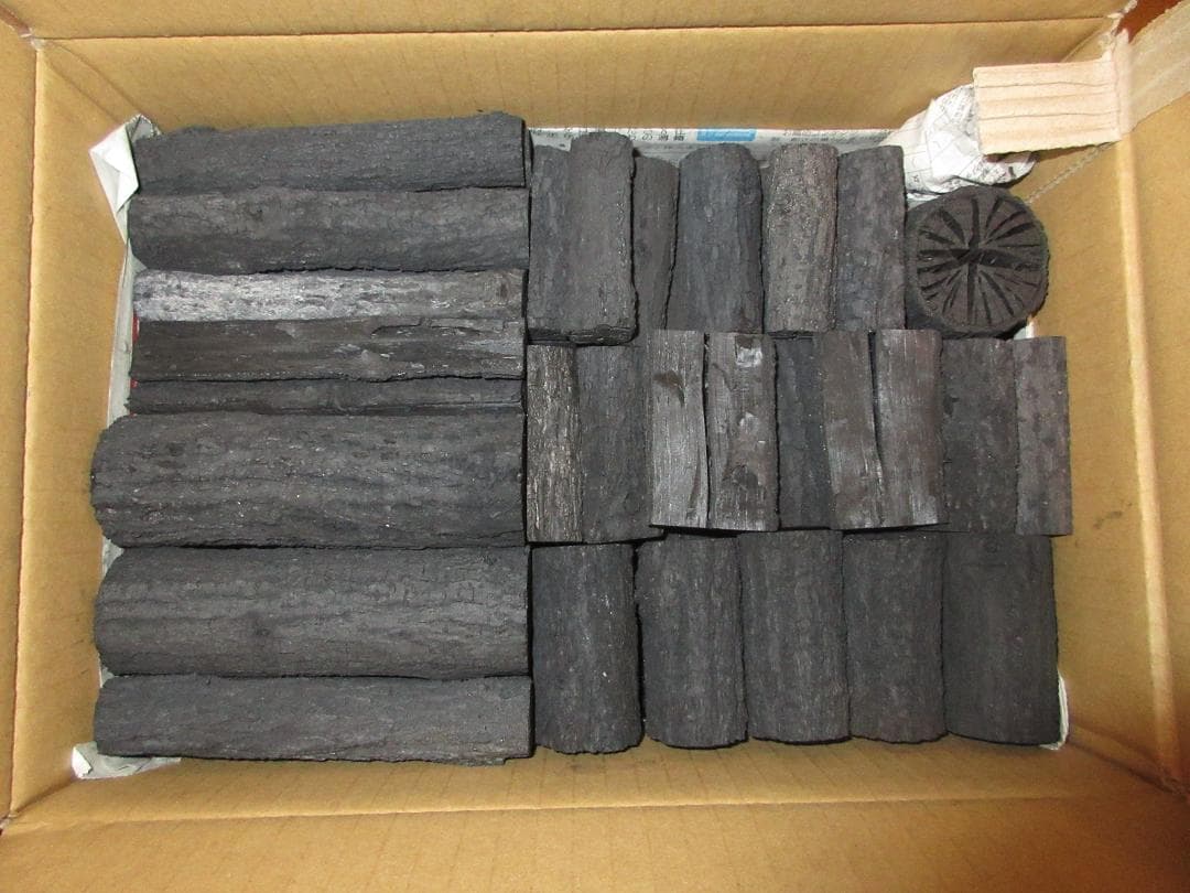 送料込【逢絢亭・新品】茶の湯炭 組炭 風炉用 国産くぬぎ炭 ５点前分 日本製