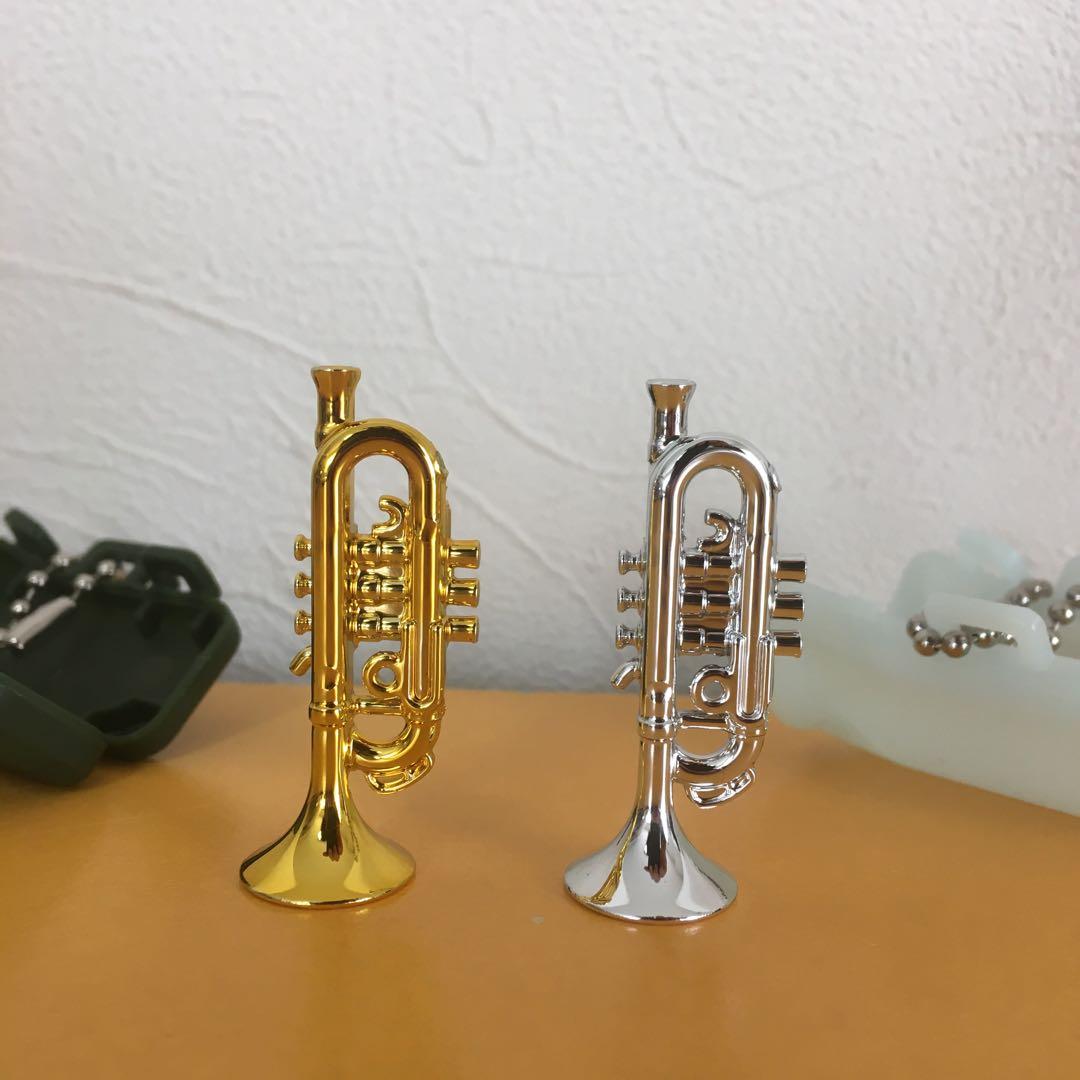 トランペット（ゴールド・シルバー）　キラメッキ楽器#13