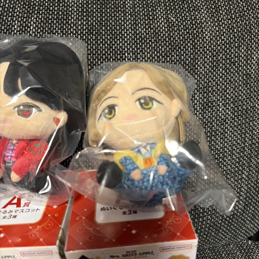 え*様 一番くじ　Mrs. GREEN APPLE A賞ぬいぐるみマスコット3個