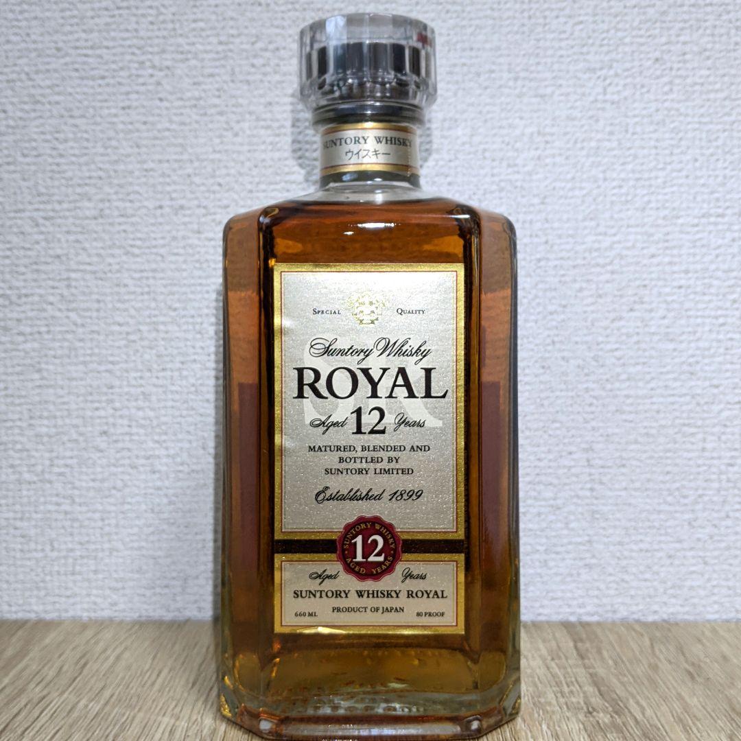 サントリーローヤル12年　スリムボトル　660ml 40％　古酒未開栓　箱なし