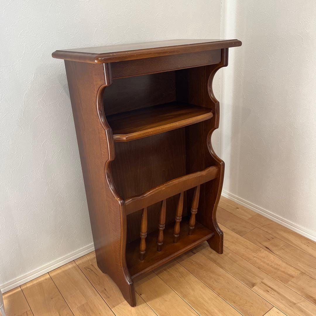 カリモク　マガジンラック　電話台　スリッパラック