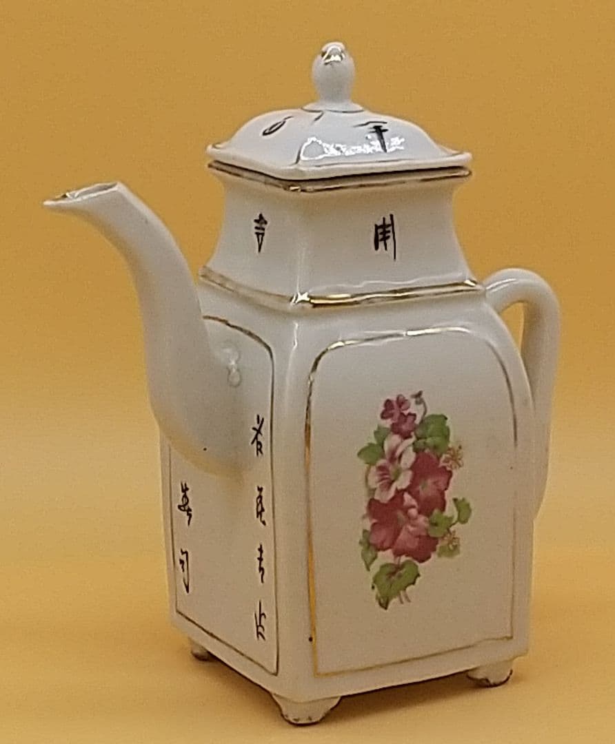 中国 古玩 唐物 粉彩 水注 細密細工 南京色絵 希少