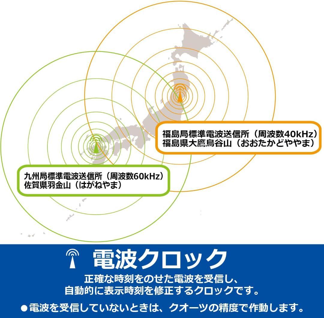 M2セイコー クロック 電波 デジタル シリーズC3 白 DL208W