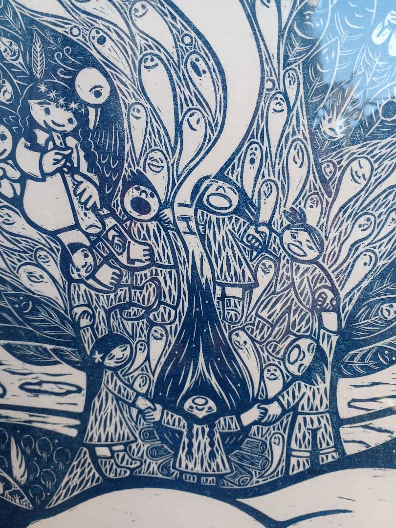 版画　小林煌さんの作品