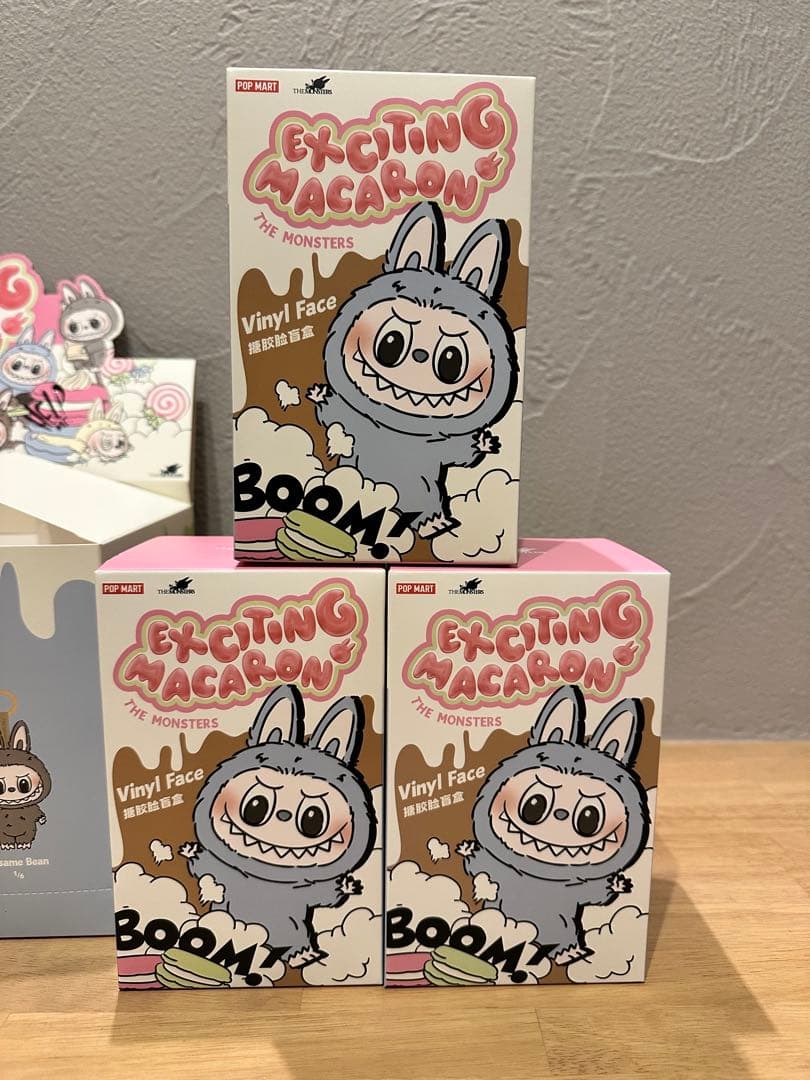LABUBU THE MONSTERS EXCITING MACARON 3個