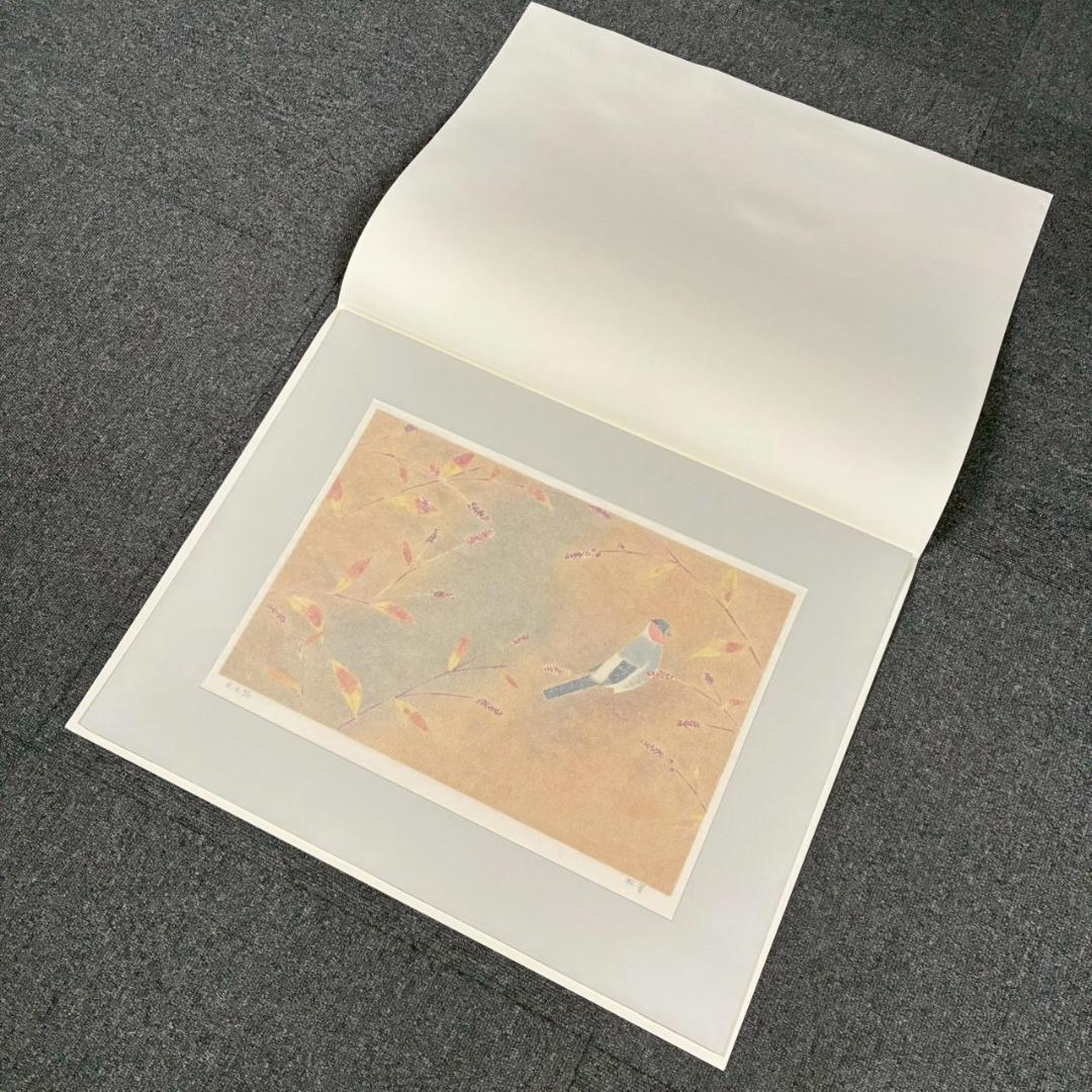 美品 上村松篁「花鳥四季」全4枚揃 リトグラフ 直筆サイン入 額縁付属 完品