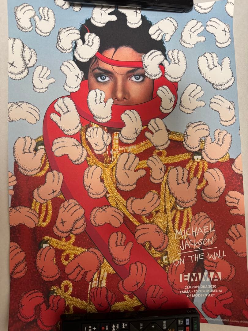 kaws マイケルジャクソン　ミニポスター　ヨーロッパ展覧会