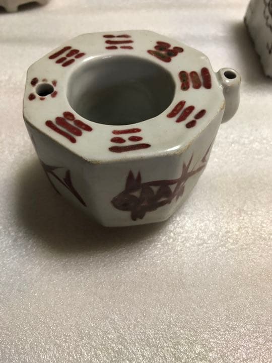 古美術 李朝陶器 水滴5個セット(書道家引退品)