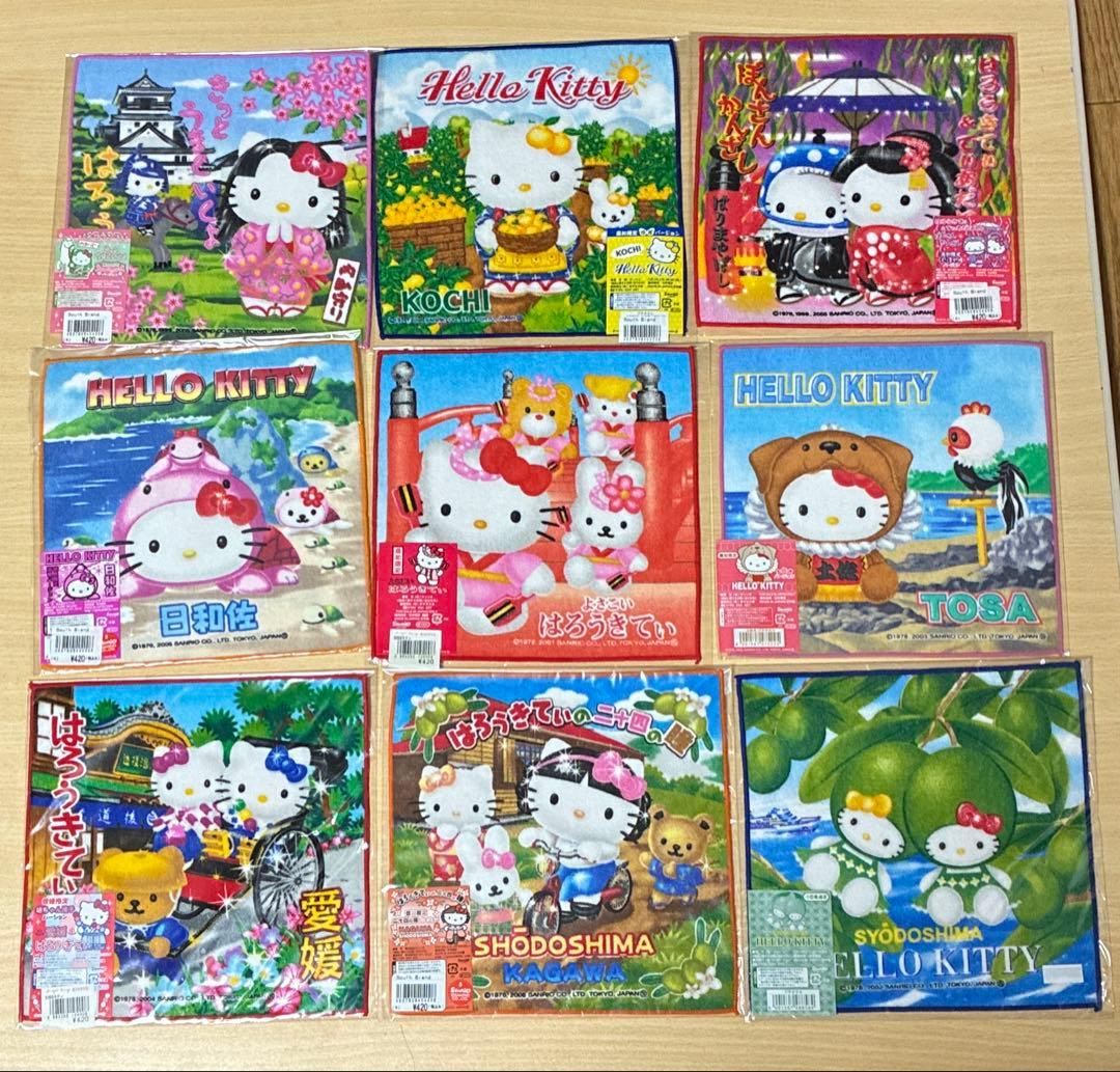 公*o様 ハローキティ　ご当地タオル127枚まとめ売り